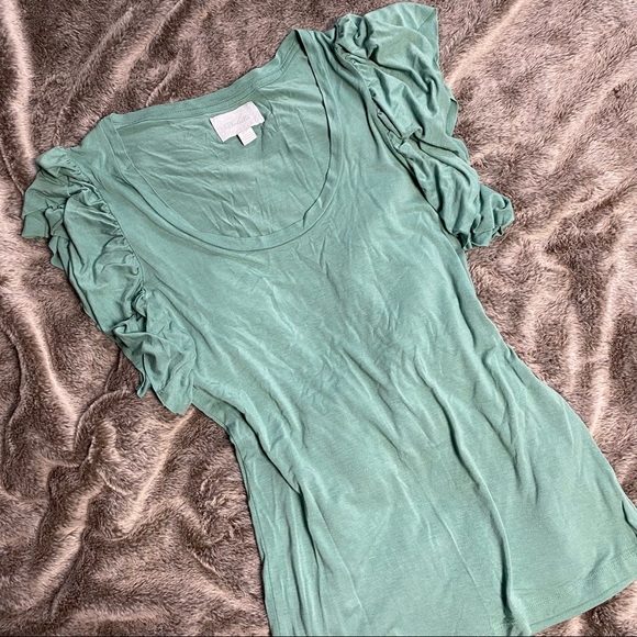 Deletta Tops - Anthro Deletta Ruffle Sleeve Top